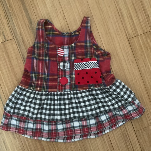 Plaid and Gingham Kids Casual Dress zoodles 2t